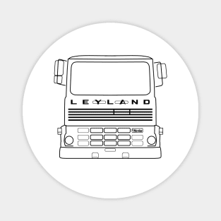 Leyland Marathon classic truck outline graphic (black) Magnet